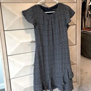 Banana Republic- Blue and White dot patterned Banana Republic Dress. Never worn